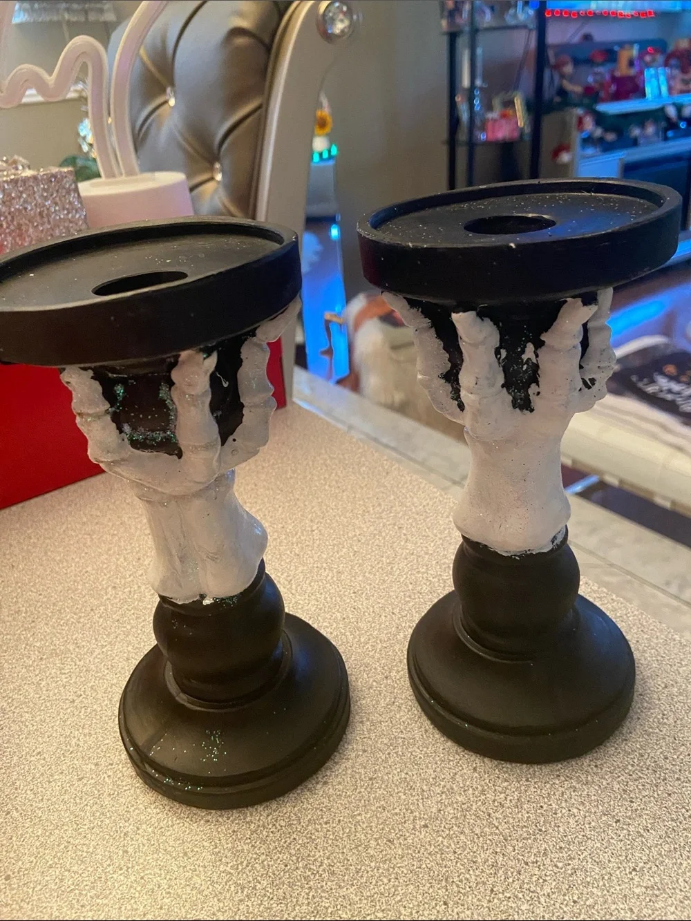 Black & White Decorative Candle Holders - Brand